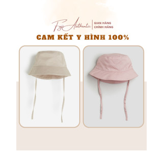 Mũ vành bé trai chính hãng hm mũ bucket thô đũi nâu cho bé 9 tháng đến 4 tuổi - fuji authentic