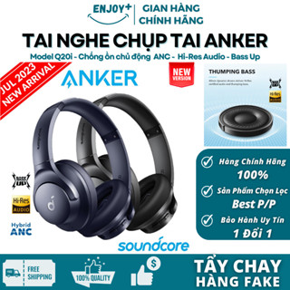 Tai Nghe Chụp Tai Chống Ồn Chủ Động ANC Anker Soundcore Q20i A3004 Hi-Res Audio - Pin Khoẻ 60h - BH Chính hãng 12TH