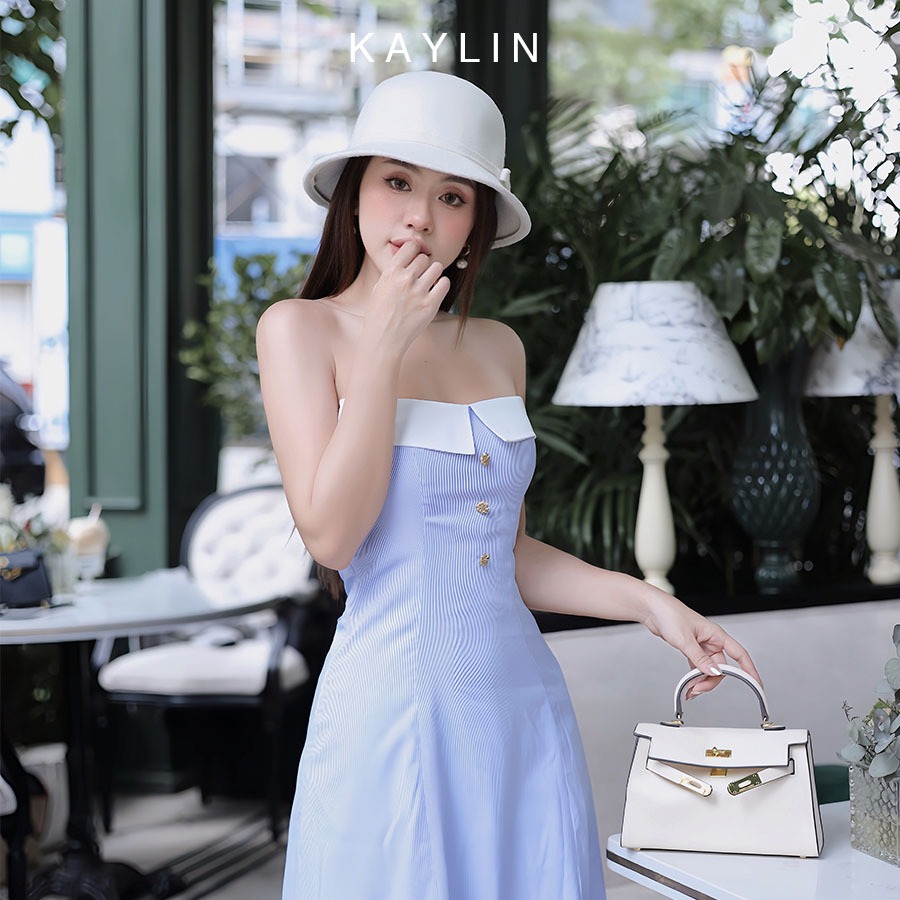 Đầm Midi cúp ngực chất Kate phom A phong cách KAYLIN - N2110