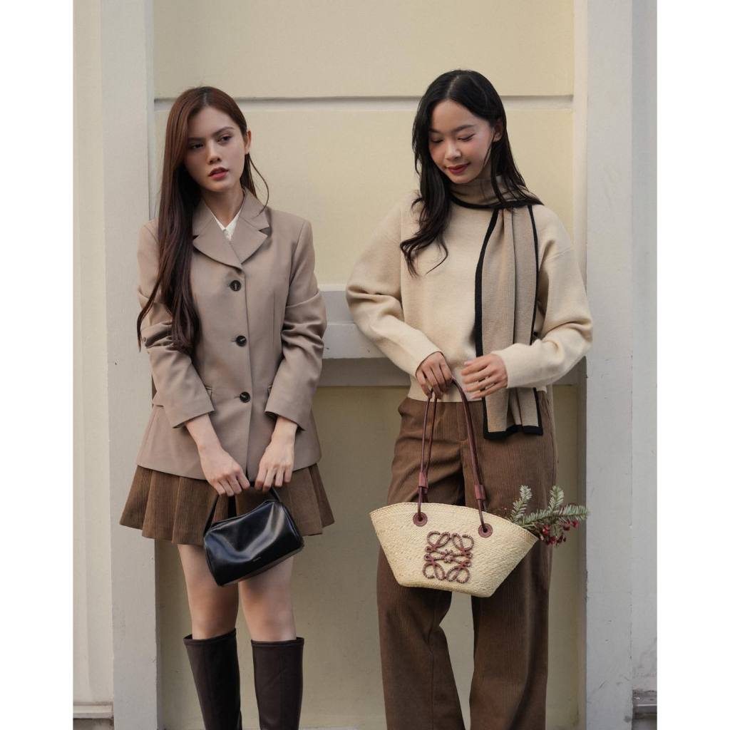 Blazer Tuytsi Hàn Dáng Suông