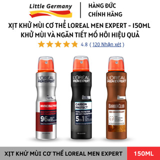 Xịt khử mùi cơ thể nam Loreal Men Expert 150ML - Khử mùi, ngăn tiết mồ hôi hiệu quả, hương thơm nam tính - hàng Đức