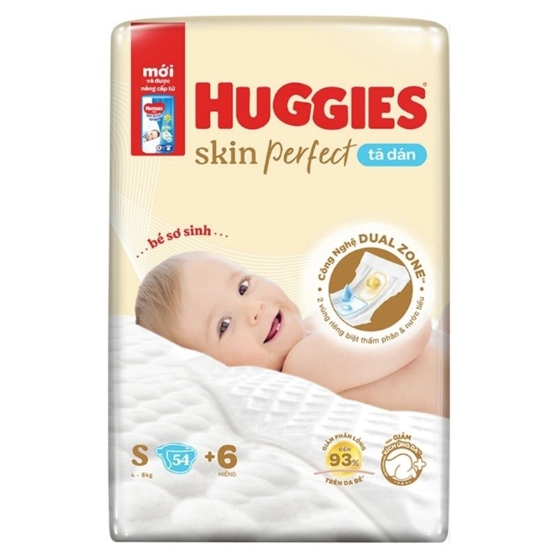 Tã dán sơ sinh Huggies S54 - 54 miếng (4-8kg)