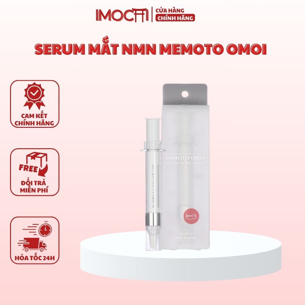 Serum dưỡng mắt chống lão hóa NMN Memoto Omoi Nhật Bản, kem mắt NMN chính hãng