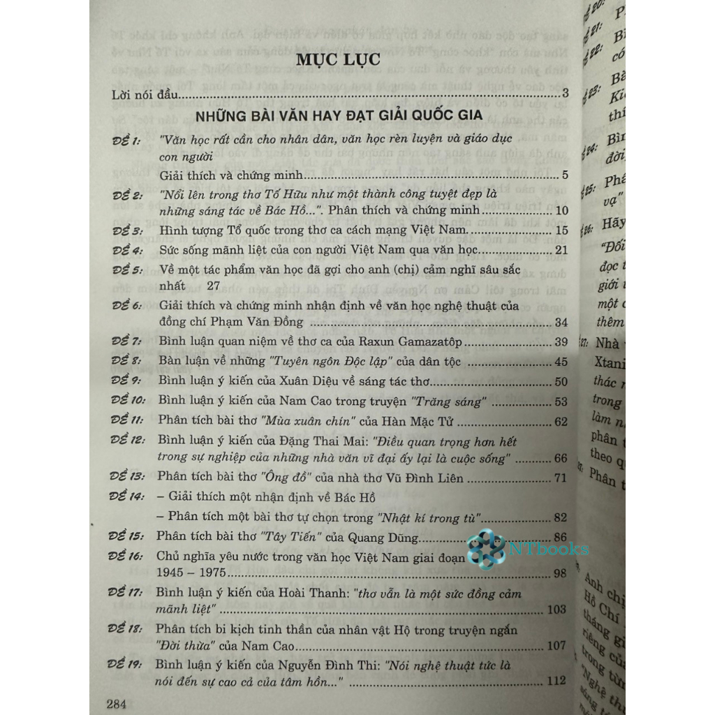 Sách - Những Bài Văn Đạt Giải Quốc Gia