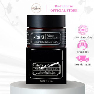 Kem đêm Klairs Midnight Blue Calming Cream dưỡng ẩm phục hồi da 30ml Duduhouse