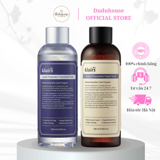 Nước hoa hồng Klairs Supple Preparation Unscented Toner Klairs không mùi/Có mùi 180ml Duduhouse