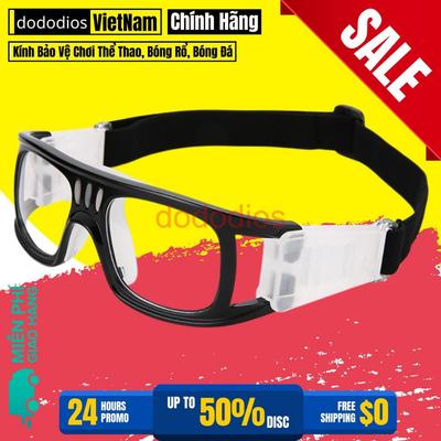 Màu Đen Kính Bảo Vệ Chơi Thể Thao, Bóng Rổ, Bóng Đá Chống Sương Mù, Mồ Hôi Cao Cấp - Có Thể Lắp Mắt Kính Cận Dododios