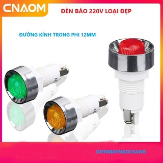 Đèn báo tủ điện 220v, đèn báo pha 220v, đèn báo 220v phi 12mm loại tốt kiểu dáng đẹp