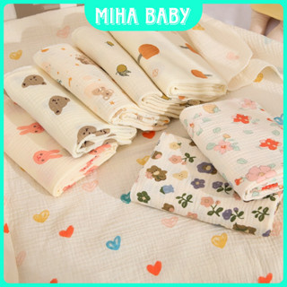 KHĂN Tắm Muslin 2 lớp sợi tre mềm mại quấn và làm CHĂN cho bé sơ sinh size