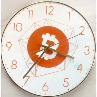 Đồng Hồ Treo Tường Logo Bitcoin