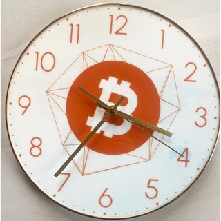 Đồng Hồ Treo Tường Logo Bitcoin