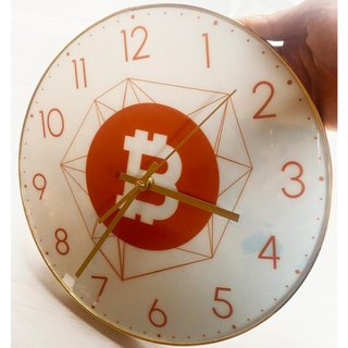 Đồng Hồ Treo Tường Logo Bitcoin