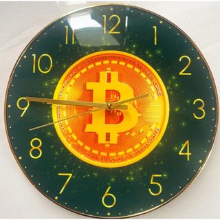 Đồng Hồ Treo Tường Logo Bitcoin