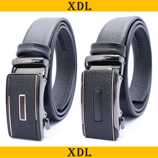 Thắt lưng nam da bò cao cấp, dây lưng nam da bò vân hạt khóa gạt A006