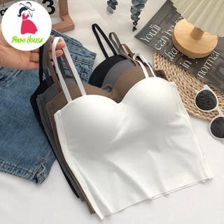 ❤️ Áo Bra Nữ Su Lụa 2 Dây Dáng Dài Có Mút Nâng Ngực Màu Pastel Quyến Rũ 5582 ❤️