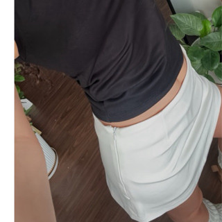 Chân váy cạp thấp có quần bảo hộ (chất liệu dày dặn co giãn) Babi label nhankhaai