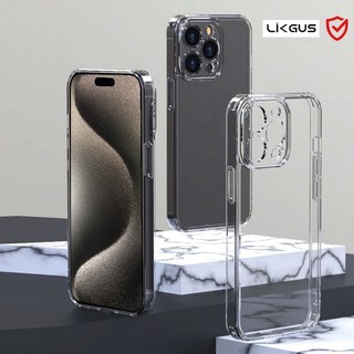 Ốp lưng CHỐNG SỐC CAO CẤP iPhone 15 15 Plus 15 Pro 15 Pro Max 14 13 12 11, ốp trong suốt hiệu Likgus