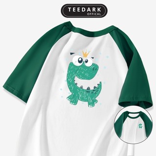 Áo thun raglan tee nam nữ The Dino by TEEDARK chất cotton mềm mịn, Áo phông unisex form rộng tay lỡ - Mã TDPT688