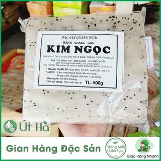 Bánh Tráng Cuốn Mè Đen Quảng Ngãi Bịch 500gr Bánh Tráng Cuốn Thịt Heo Kim Ngọc Dày Ngon Hết Ý - Út Hà Đặc Sản