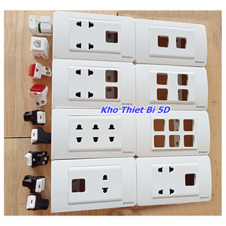 Mặt lỗ công tắc - Ổ cắm, Ổ Điện thoại, Đèn báo SINO-S18A Chính hãng