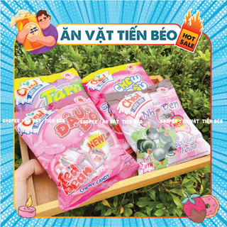 Kẹo chew hải hà vị nho đen, dâu, đậu đỏ, khoai môn