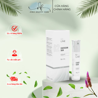 Kem giảm nám, phân giải sắc tố ban đêm Meline 02 Night Caucasian Skin 20gram