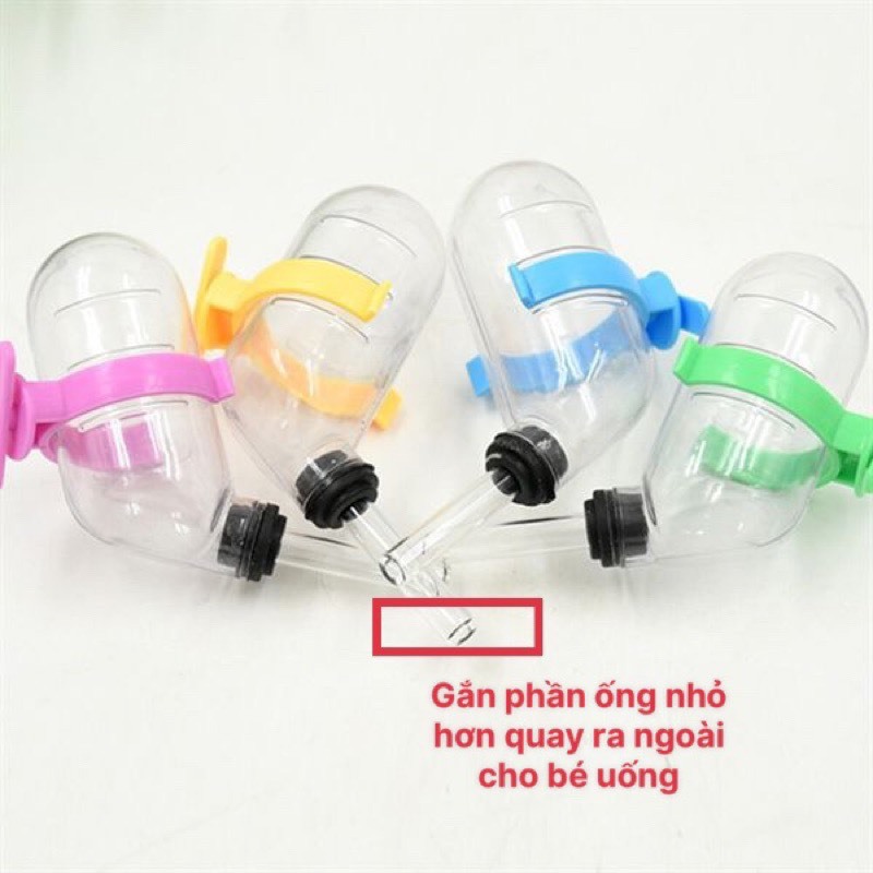 Bình nước chân không 60ml cho hamster (Không bi)