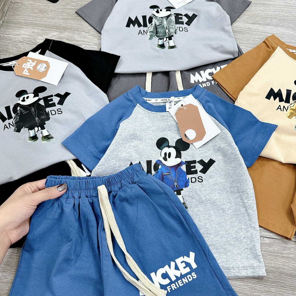 014367 Bộ thun mickey unisex