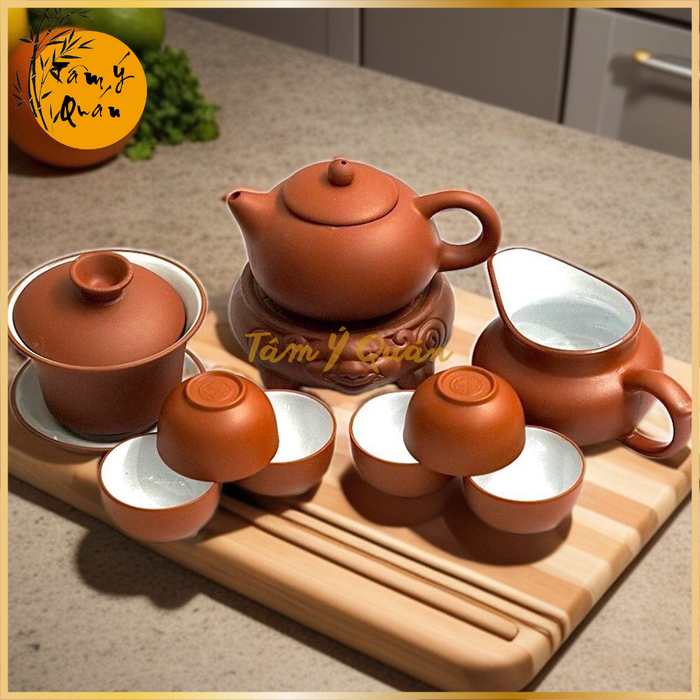 [Combo B6] Bộ ấm chén uống trà gốm tử sa cao cấp trà đạo tiện dụng