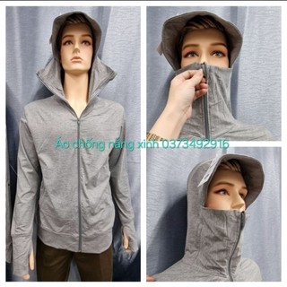 Áo chống nắng thời trang cao cấp dành cho nam. chất liệu vải cotton xuất sịn. khẩu trang liền áo.