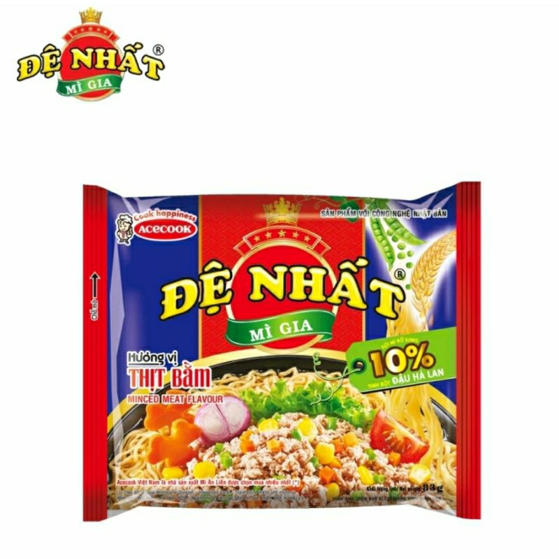 MÌ ĐỆ NHẤT THỊT BẦM 1 GÓI ×83G