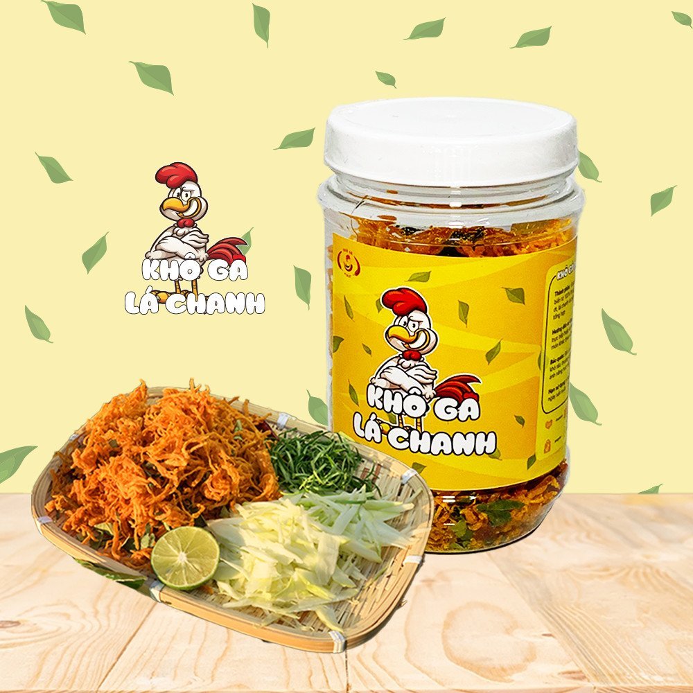 Khô Gà Lá Chanh Poly hộp 100 gram | Khô Gà Poly