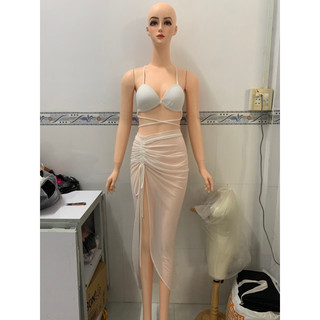 VÁY RÚT DÂY XUYÊN THẤU