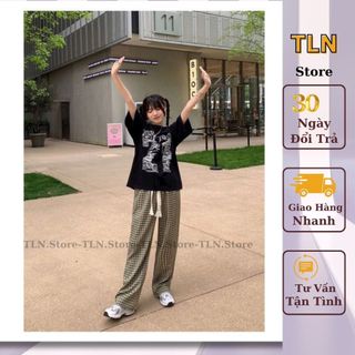 Quần Suông Ống Rộng Nữ Đẹp, Quần Kẻ Caro 4 Màu Culottes Hàn Quốc Siêu Hot Chất Liệu Dạ Hàn Cao Cấp Cạp Chun Co Dãn -M56