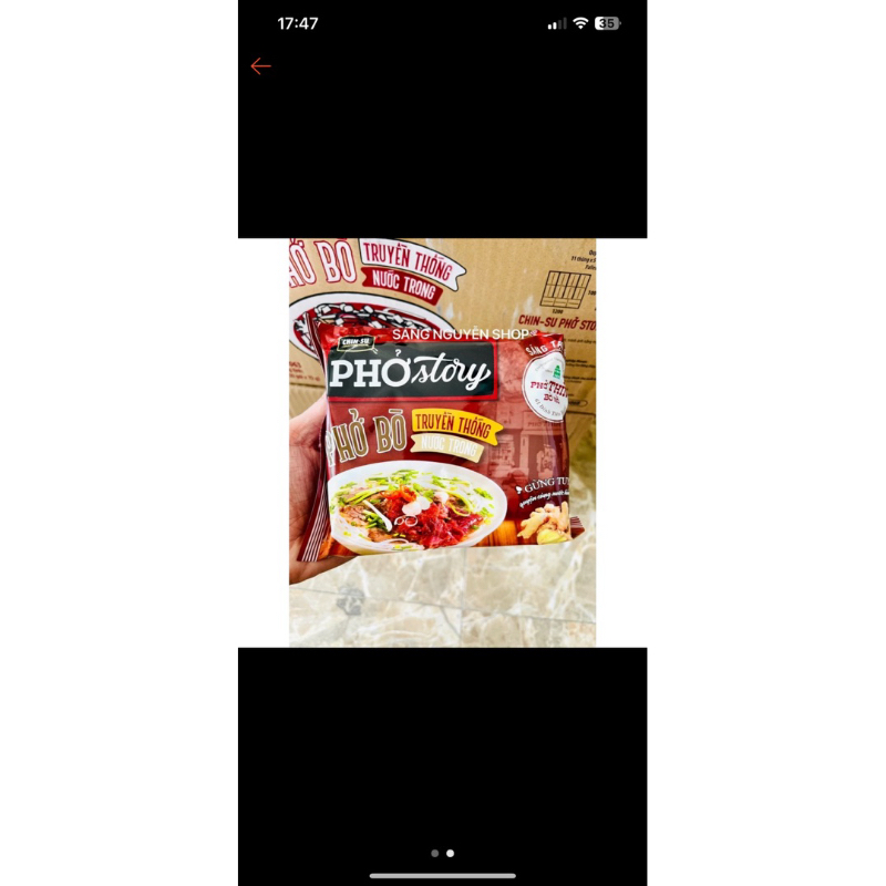 Phở Thìn Bờ Hồ Story Chinsu vị bò gói 72g