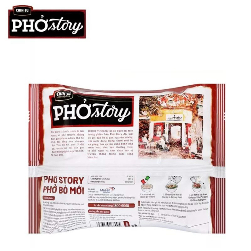 Phở Thìn Bờ Hồ Story Chinsu vị bò gói 72g