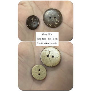 1 chiếc khuy áo handmade - khuy dừa