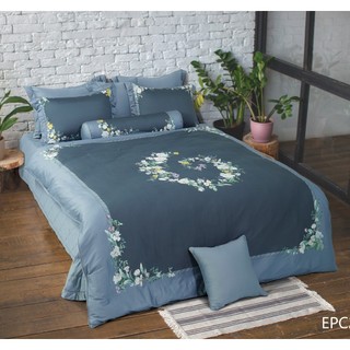 Drap Chăn ga Everon EPC 23045 màu ghi ga chun mỏng chun chần vải cotton