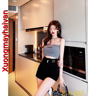 HV - Quần short kaki 2 khuy ôm tôn dáng cạp cao CD