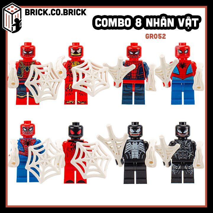 Iron Man Combo 8 Nhân vật Giá rẻ Mô hình Nhân vật Siêu Anh Hùng Mô hình Iron Man Người Sắt GR048-GR0