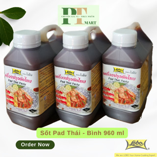 Sốt Pad Thái Paste Lobo Bình 960ml. Xào mì/ hủ tíu vị me chua ngọt kiểu Thái Lan --> Pad Thái Bình