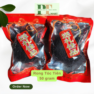 Rong tóc tiên gói 50g . Dùng nấu súp, giò heo tóc tiên, gà hầm tóc tiên, nấu đồ chay
