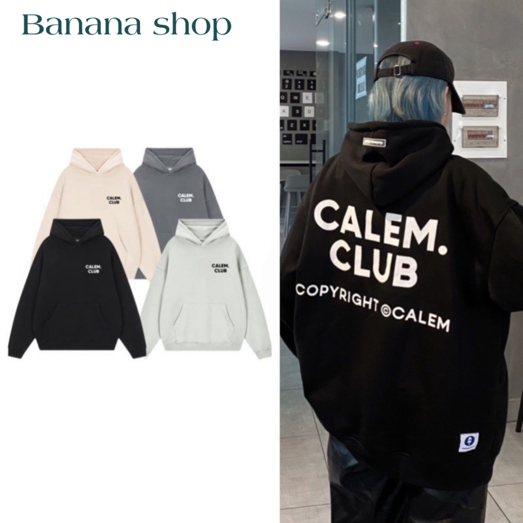 Áo Hoodie Chui Đầu Chữ CALEM Form Rộng Nam Nữ Chất Nỉ Cao Cấp | BigBuy360 - bigbuy360.vn