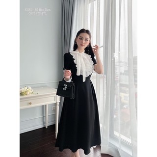 Đầm mango phối ren dài điệu đà, đầm mặc đi dự tiệc đi chơi sang trọng xinh sắn