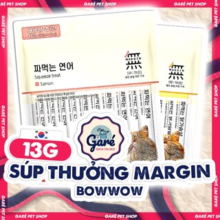 x1 thanh - Súp thưởng Margin Hàn Quốc dành cho Mèo vị Cá Hồi & Thịt Gà thơm ngon dễ ăn Treat Margin Korea Cat Treat