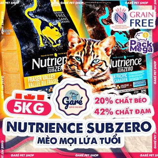 5kg Hạt SubZero Nutrience Mèo Grain Free Fraser Valley Canadian Pacific nhập Canada Garé
