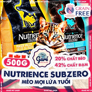 500gr SEAL Hạt SubZero Nutrience cao cấp cho Mèo con & Mèo lớn mọi độ tuổi không tinh bột Sub Zero