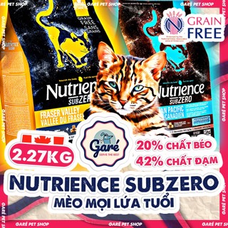 2.27kg - Hạt SubZero Nutrience cao cấp cho Mèo con Mèo lớn mọi độ tuổi không tinh bột Sub Zero Garé