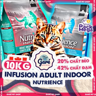 10kg Hạt Mèo lớn Nutrience Infusion cho Mèo Trưởng Thành - Nutrience Infusion Adult Indoor for Cats nhập Canada