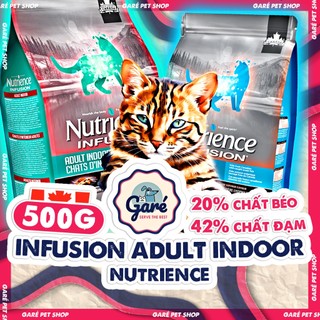 500gr - Hạt Nutrience mèo lớn Infusion cho Mèo trưởng thành - Nutrience Original Adult Indoor from Canada
